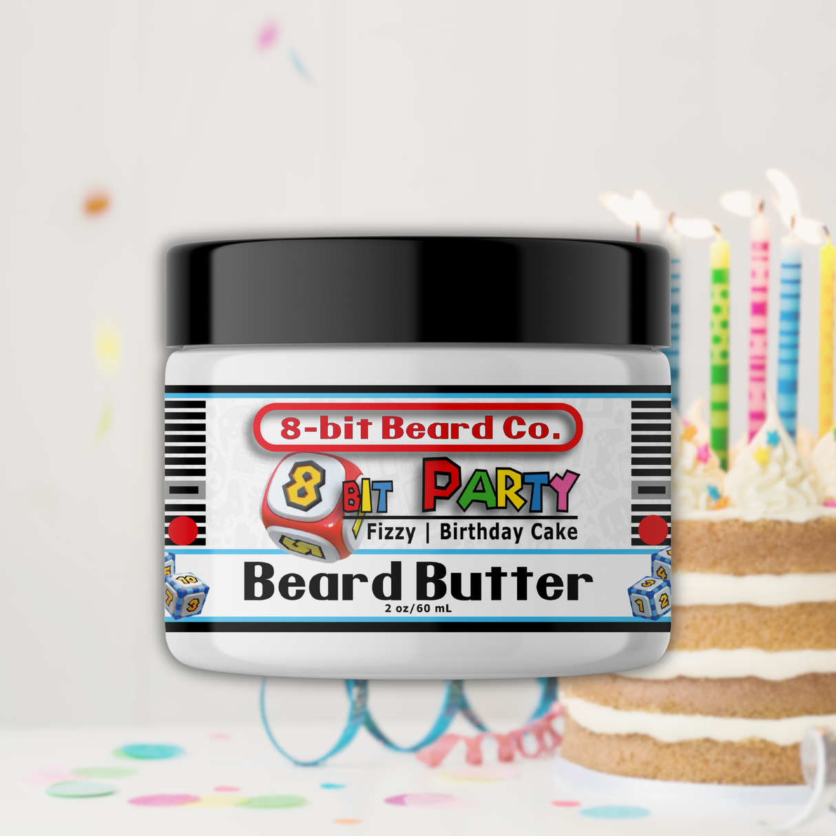 8bit Party | Beard Butter - Fizzy Birthday Cake