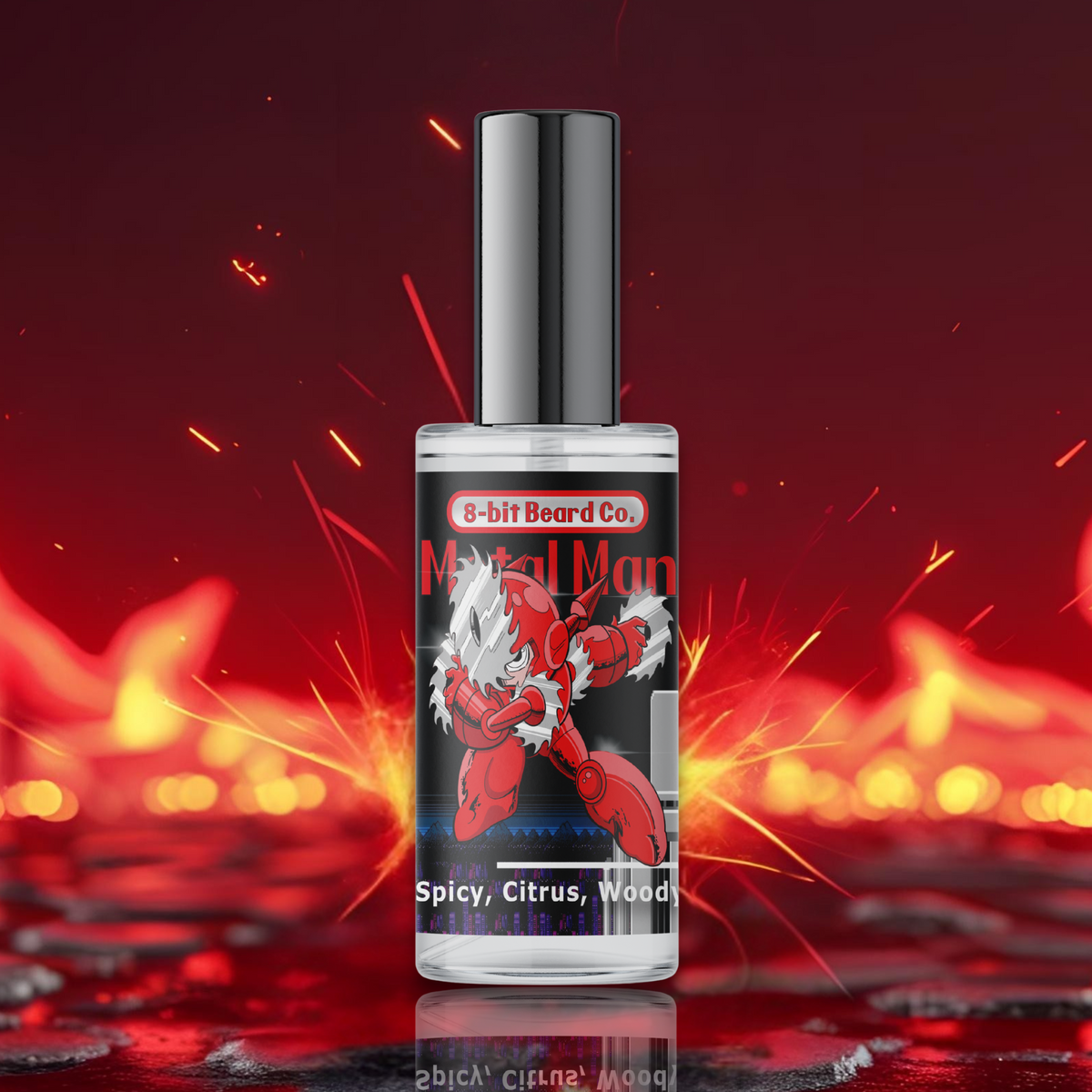 イマンオデットビードミディ缶 Metal Man | Cologne - Cranberry, Saffron, Red Wood – 8bit Beard Co.