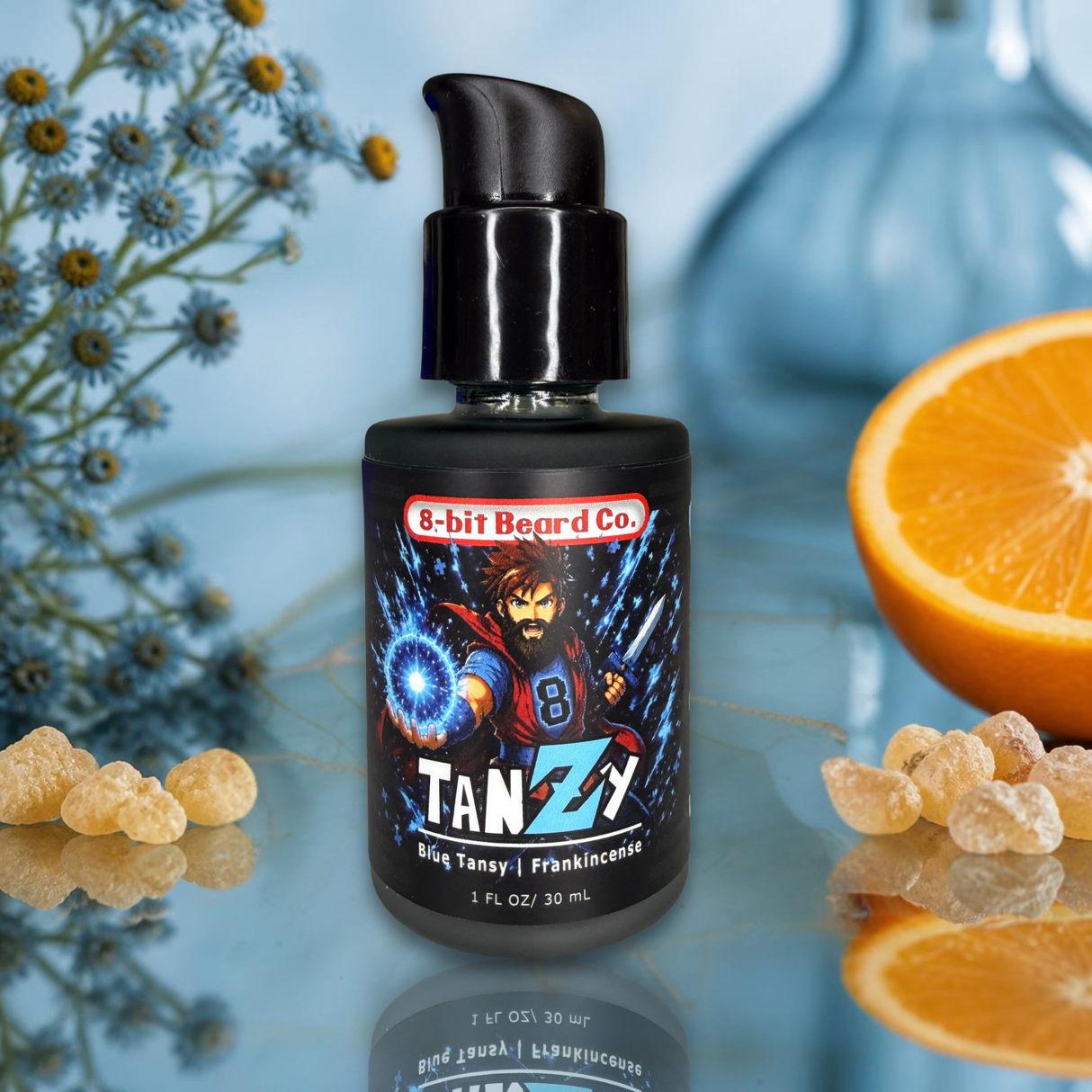 TanZy | Face Serum - Bakuchiol + CoQ10 + Blue Tansy for Mature Skin