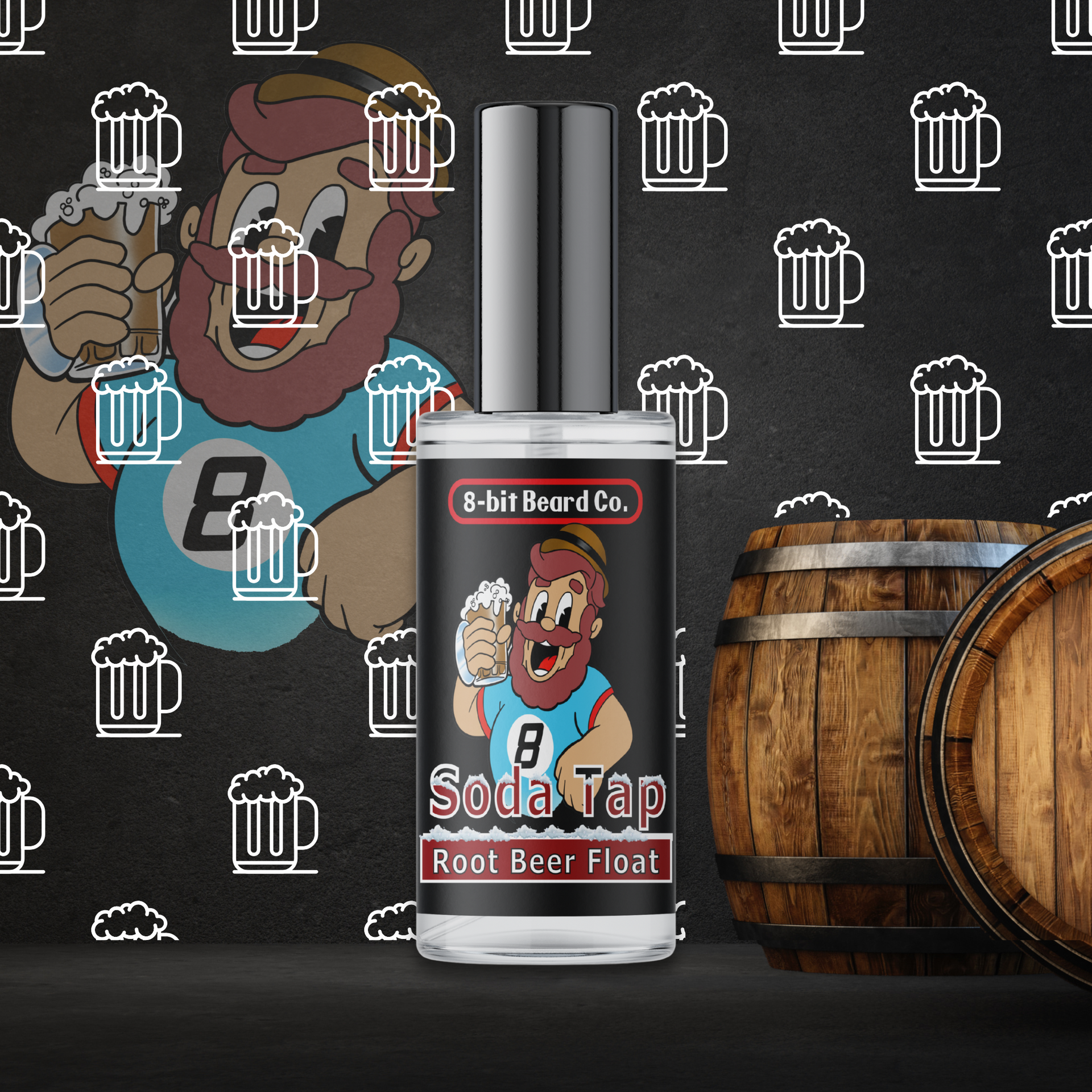 Soda Tap Parfum | Root Beer Float Cologne | 8bit Beard Co.