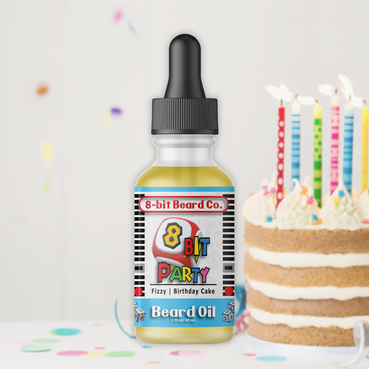 8bit Party | Beard Oil - Fizzy Birthday Cake