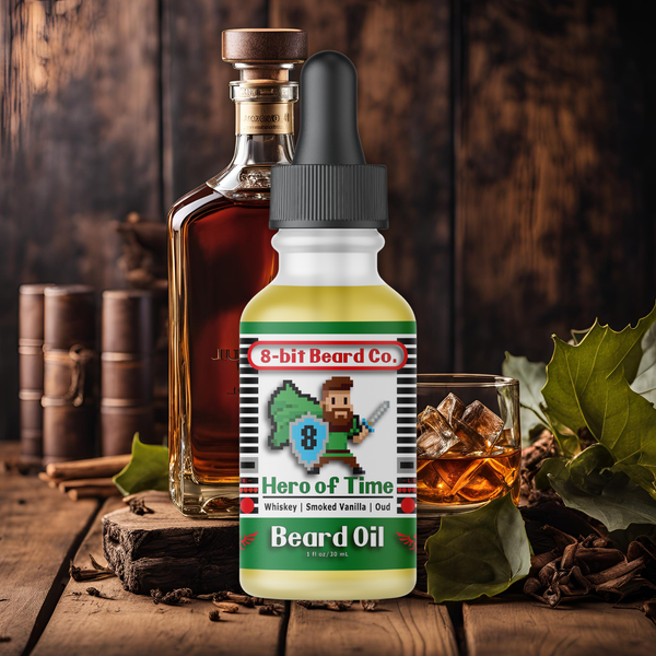 Hero of Time | Beard Oil - Woodsy Smoked Vanilla – 8bit Beard Co.