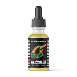 Growth Oil | Beard (Hair) Oil - Energizing and Earthy 8bit Beard Co. Growth Oil | Beard (Hair) Oil - Energizing and Earthy 8bit Beard Co.