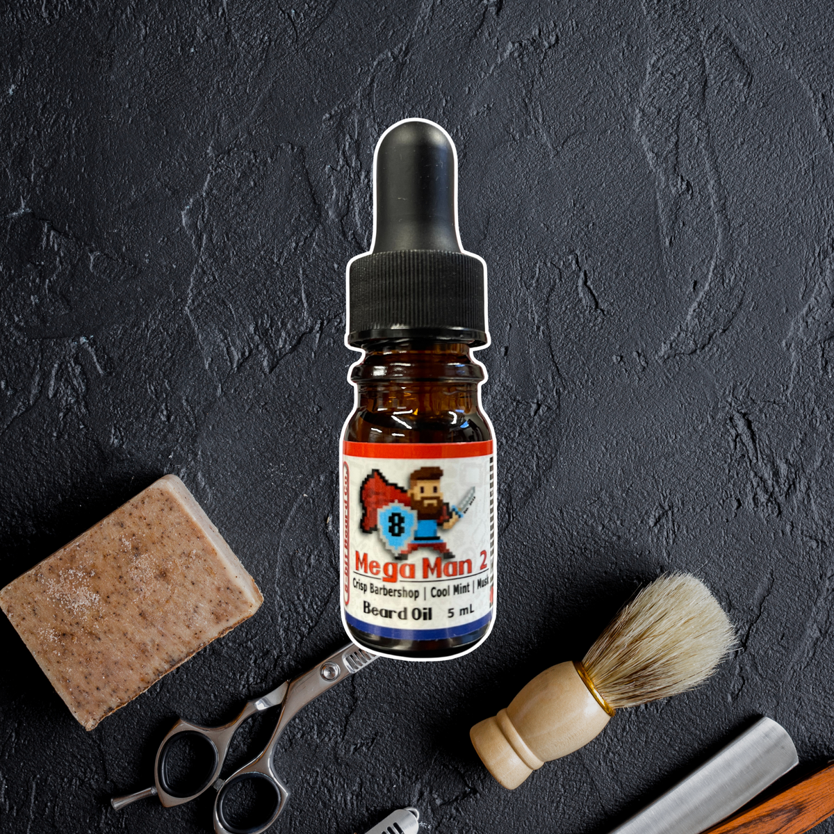 Mega Man 2 | Beard Oil - Fresh Barbershop, Cool Mint, Musk