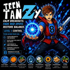 Teen TanZy | Face Serum - Powered by Blue Tansy & Bisabolol to Calm Acne
