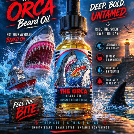 The ORCA | Beard Oil (Limited) - Tropical, Citrus, Cedar